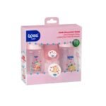 WEE B.B  SET 2 BOTTLE +SOOTHER+CHAIN 250ML